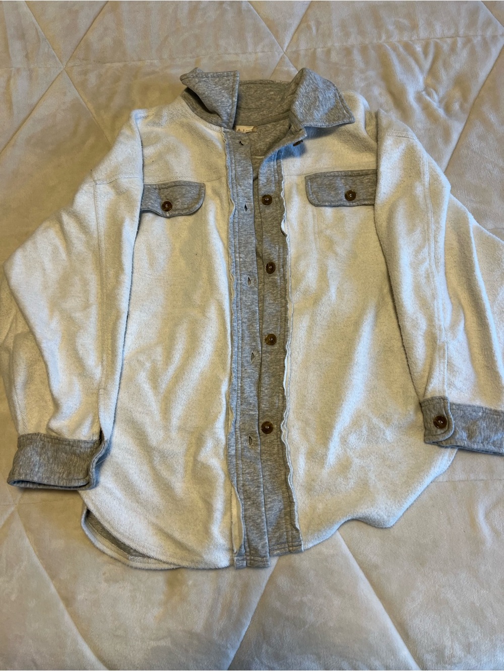 Altar'd State Heather Gray Soft Knit Pullover